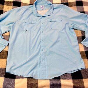 MENS heybo fishing gear shirt sz large new